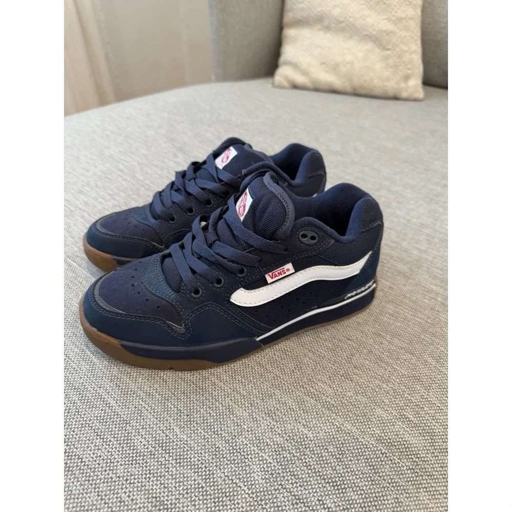 Vans Skate Rowley XLT 25th Ann Navy Gum Skate Shoes Men's Trendy Y2K  Popular